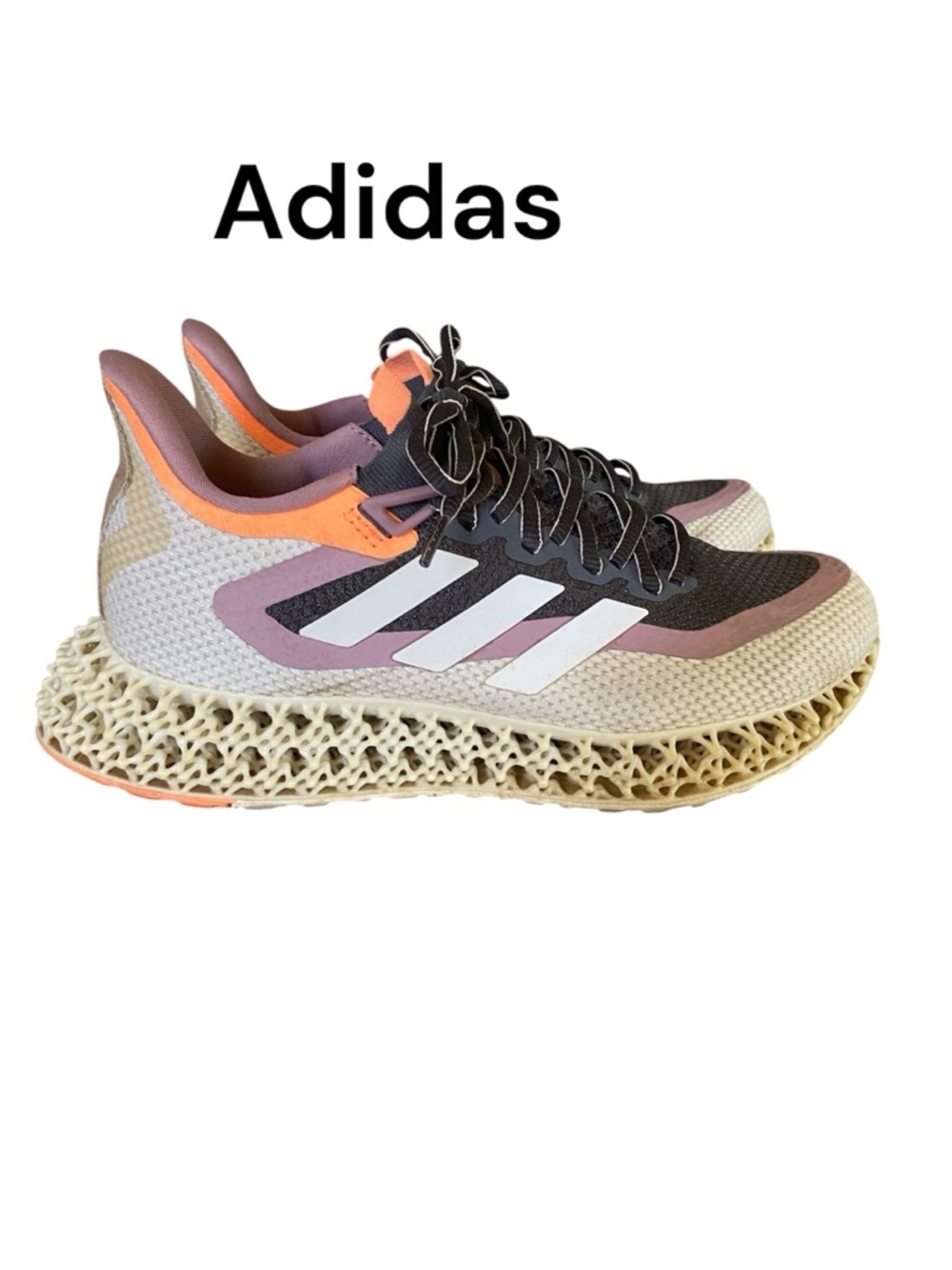 Adidas 4D Running Shoes Women’s Size 7 GX2969 Gray Pink Orange